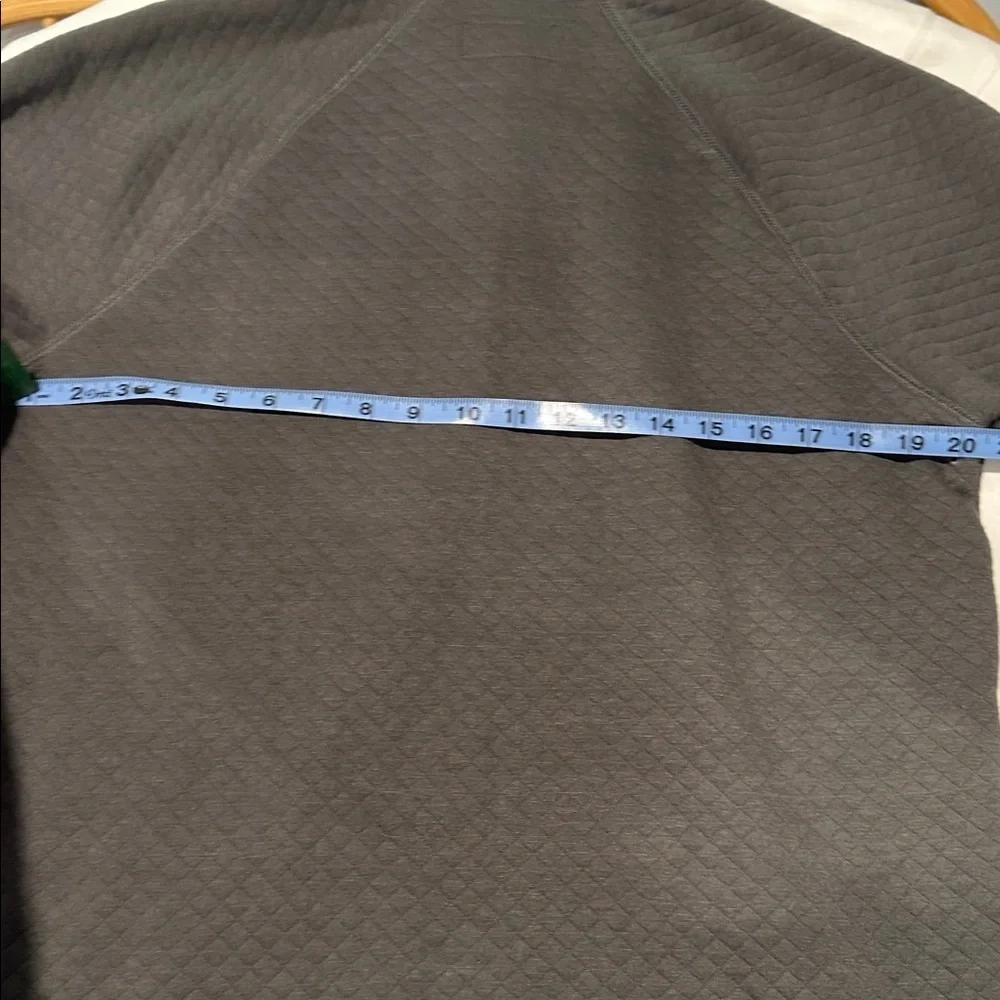 Brothers & Sons Quilted Pullover Gray Quarter Snap Sweatshirt Men’s Medium - Picture 6 of 7